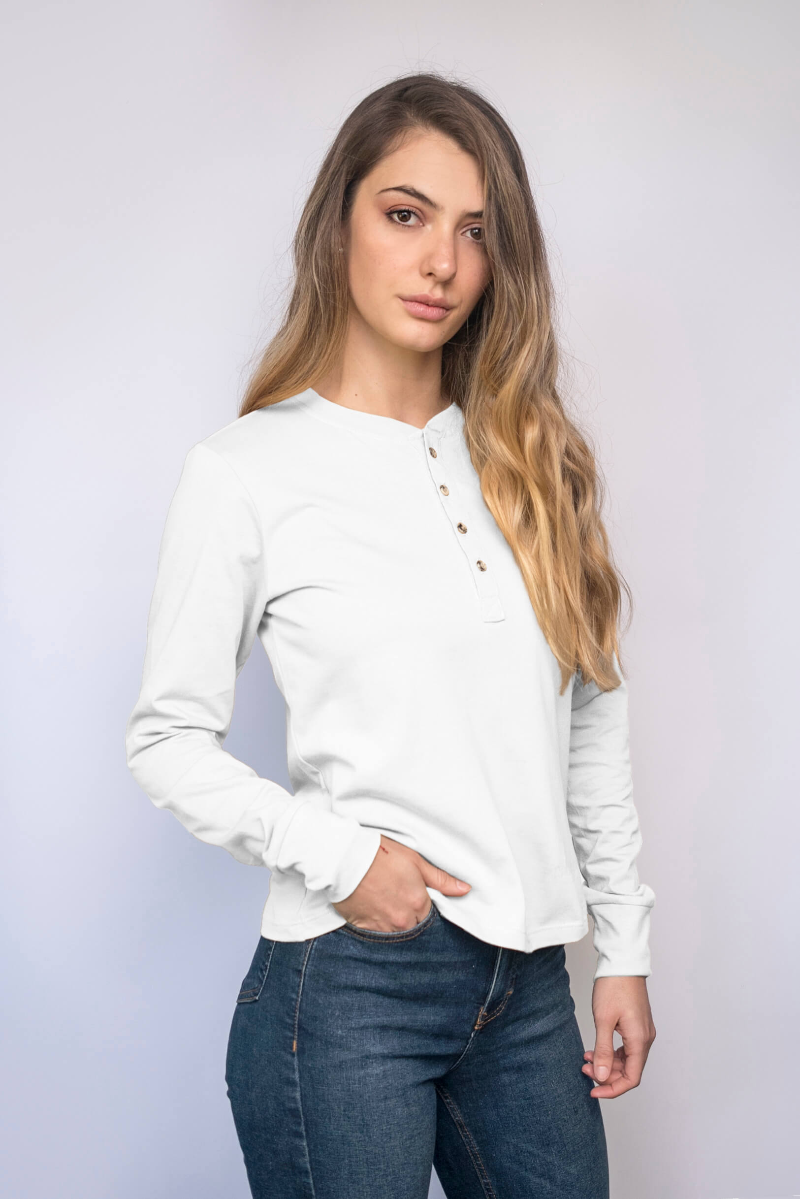 Polera Henley Pima