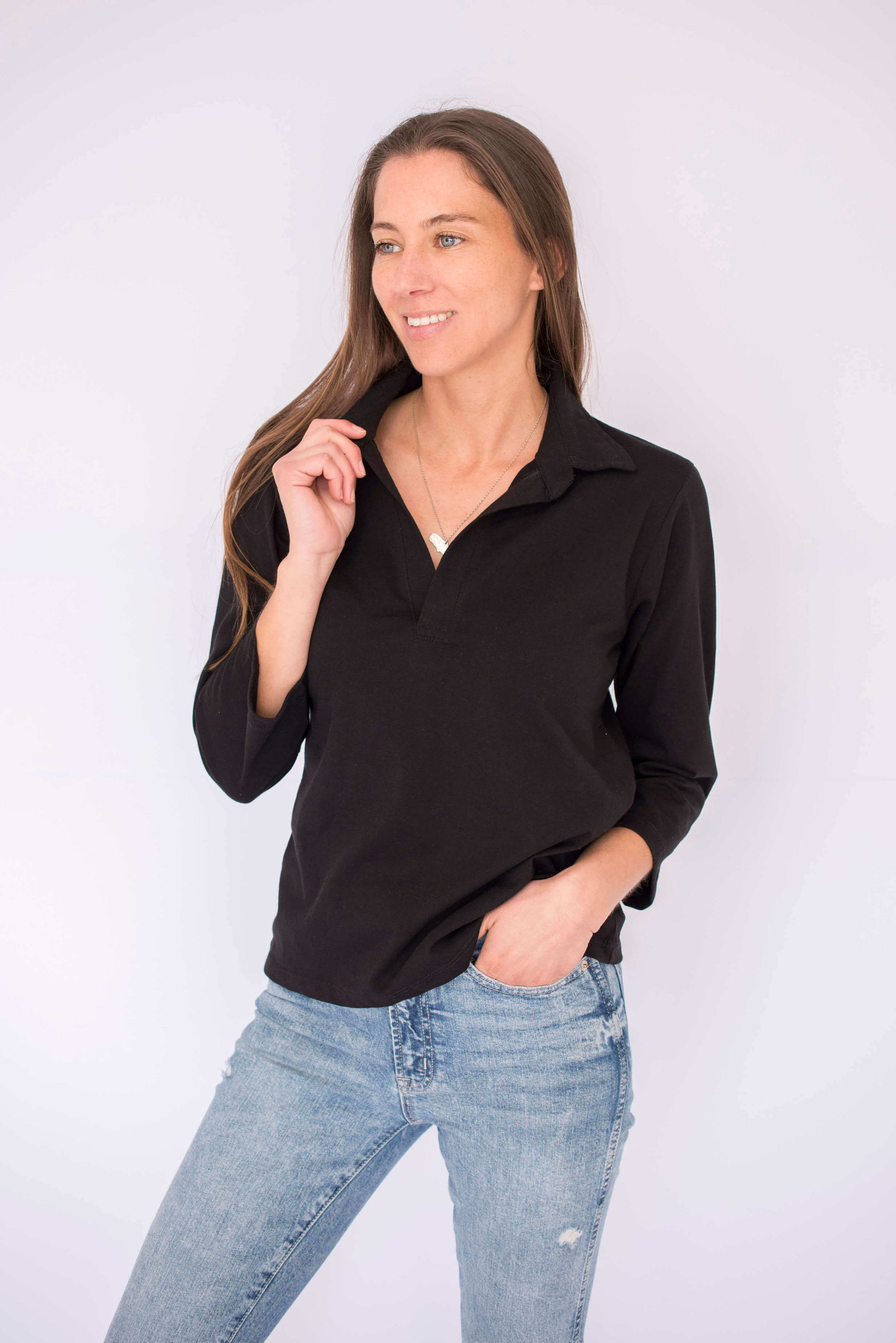 Polera Shirt Neck Pima