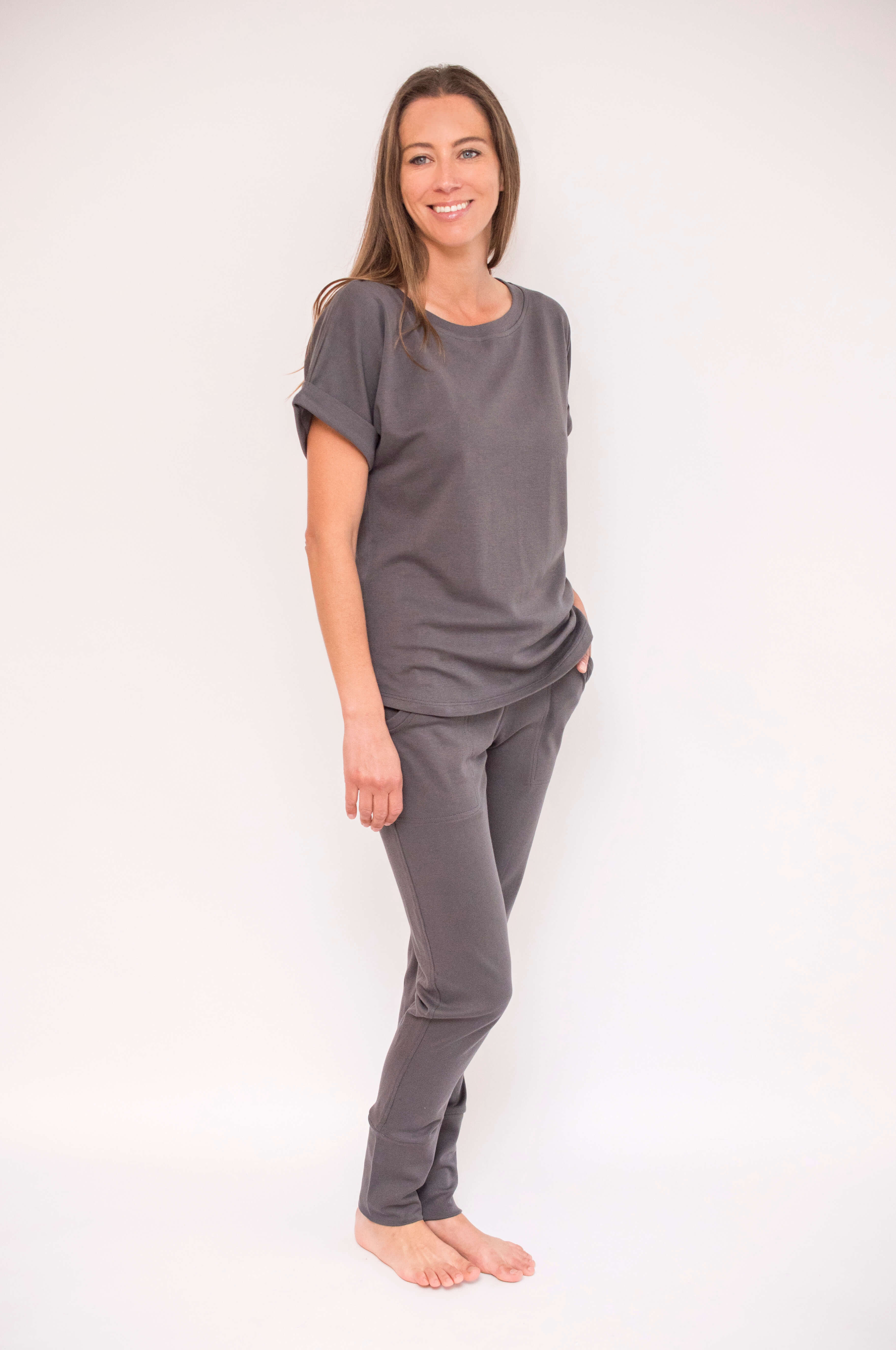 Nyde Manga Corta - Polera y Pantalón Pima