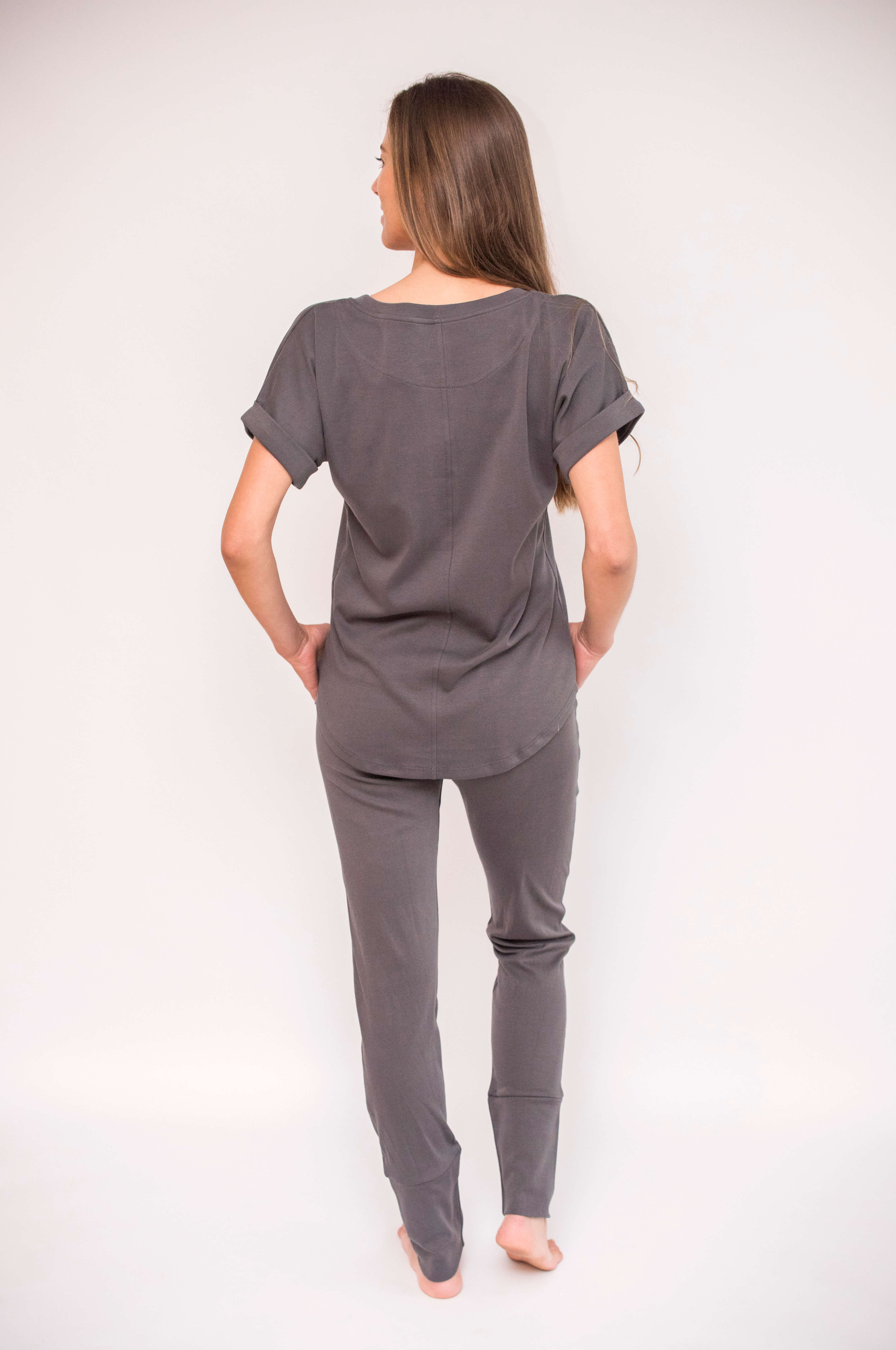 Nyde Manga Corta - Polera y Pantalón Pima