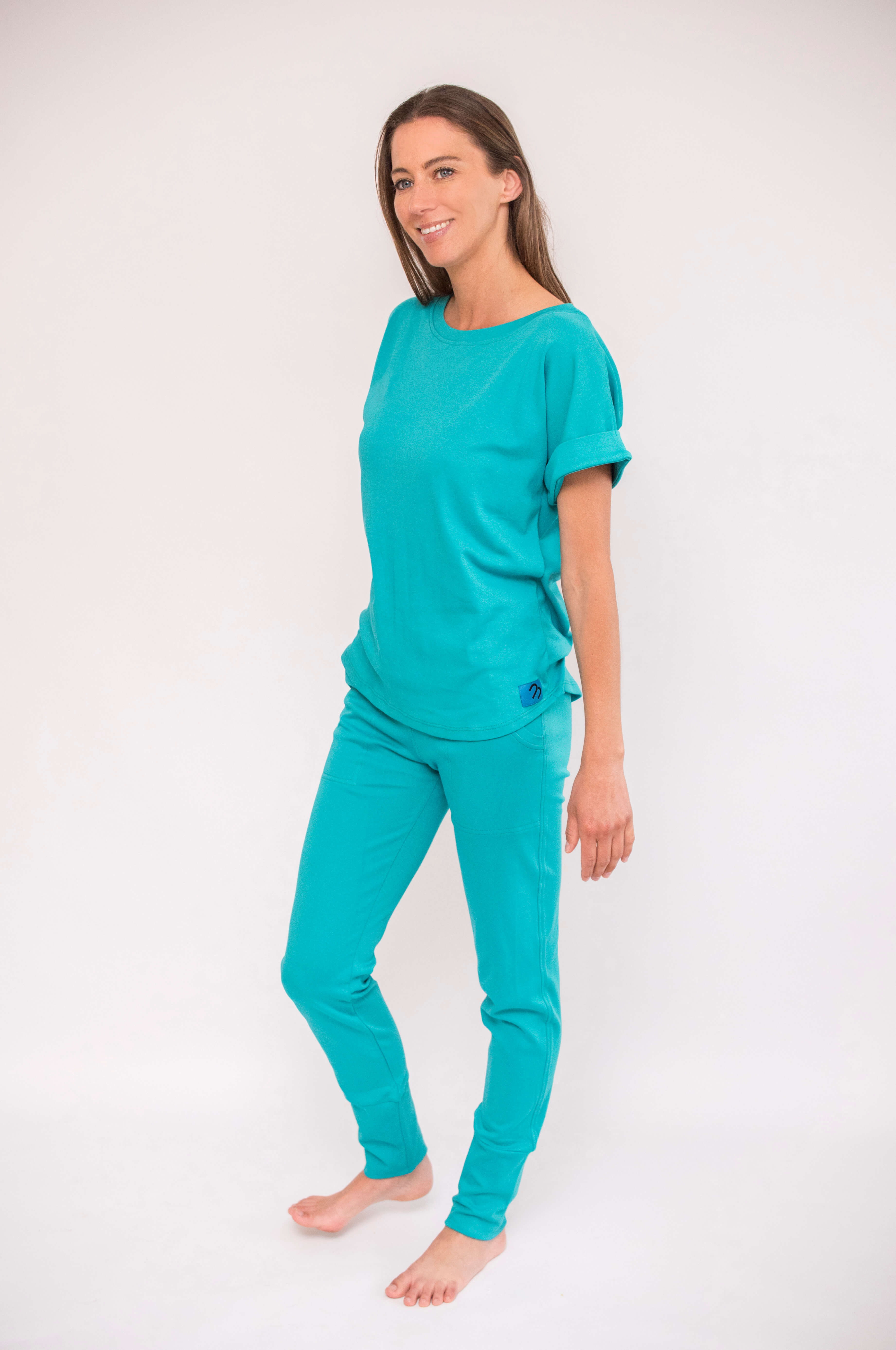 Nyde Manga Corta - Polera y Pantalón Pima