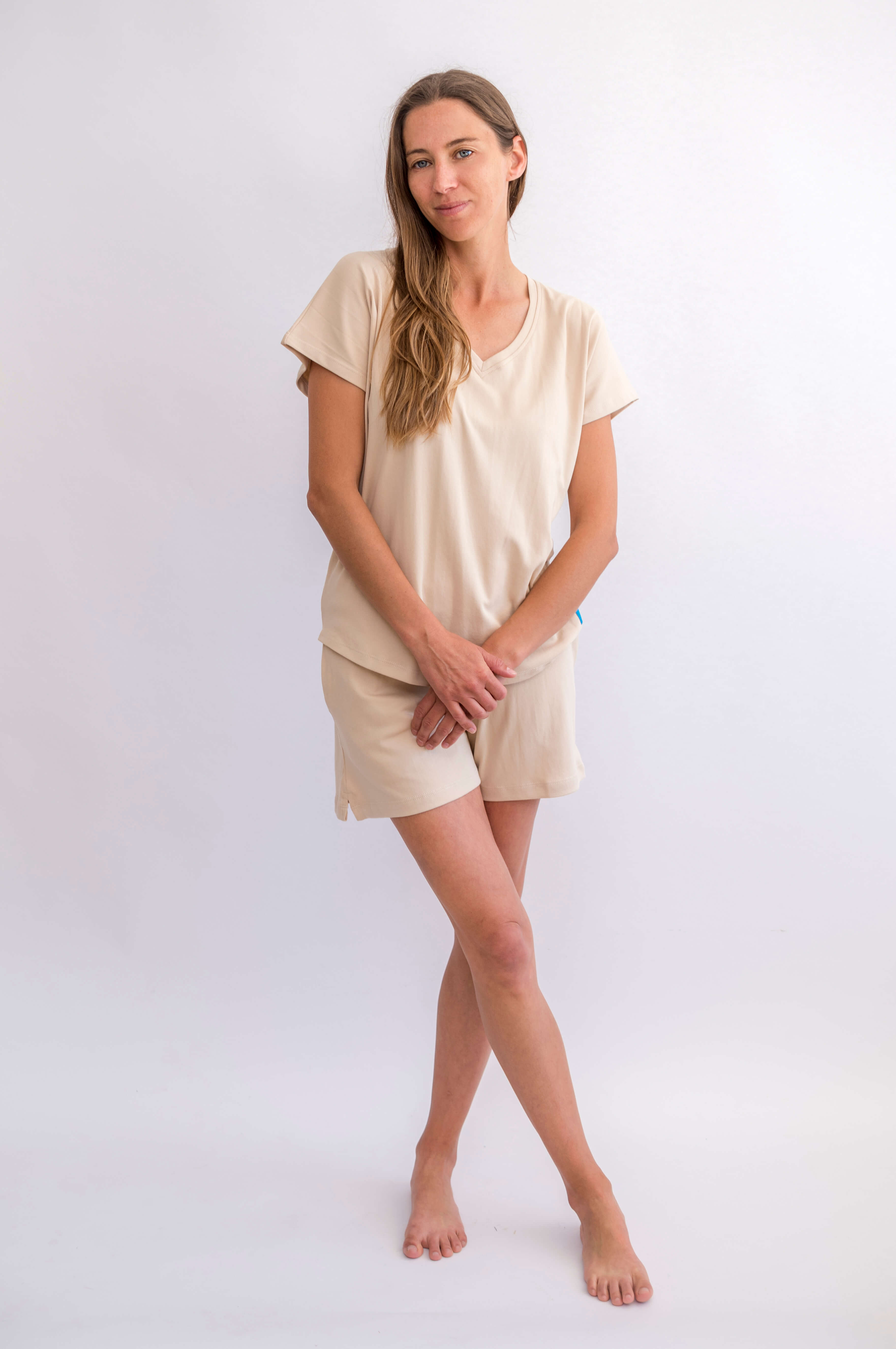 Ro - Pijama Pima Cuello V y Short