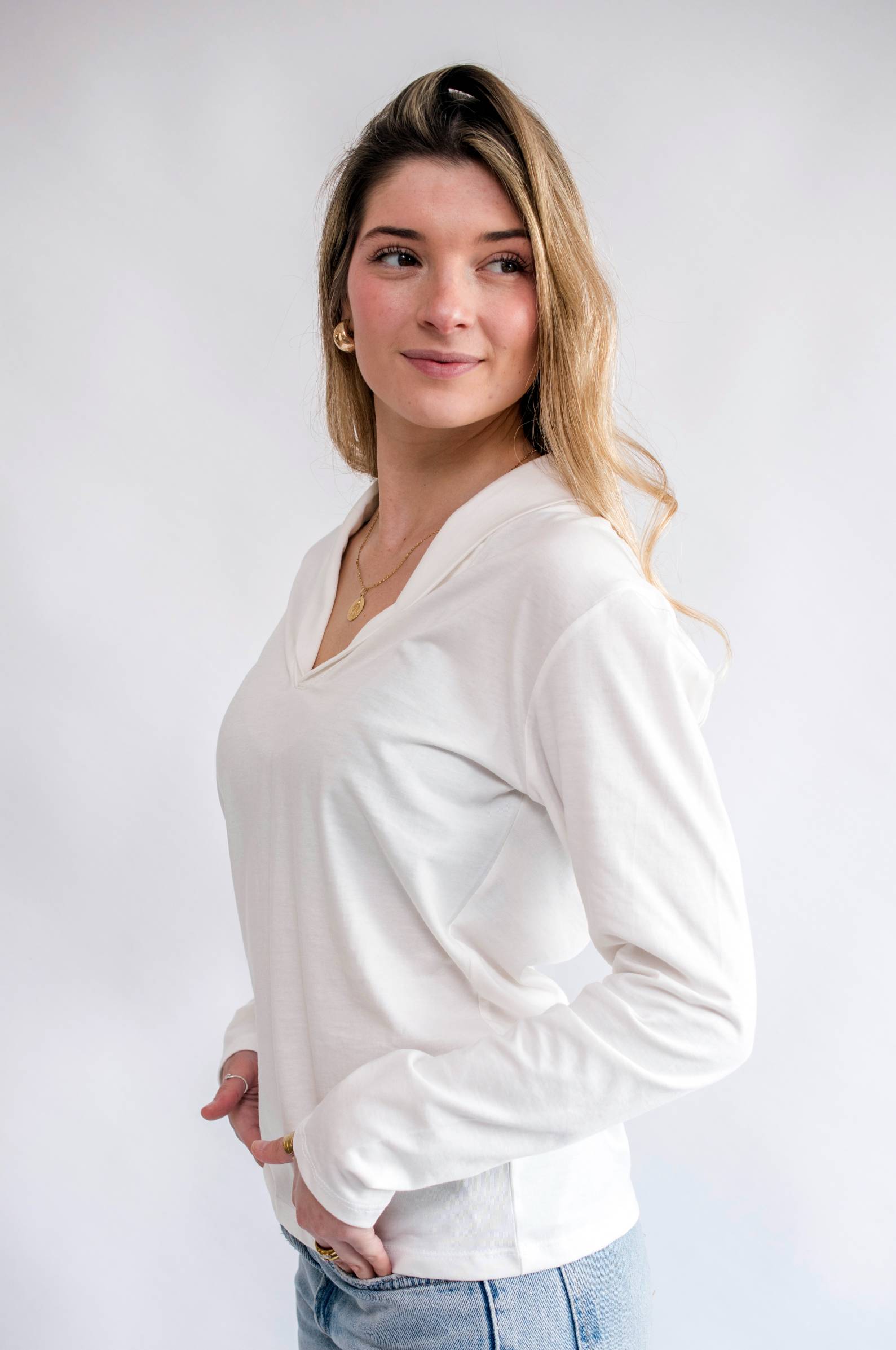 Polera Shawl neck Pìma