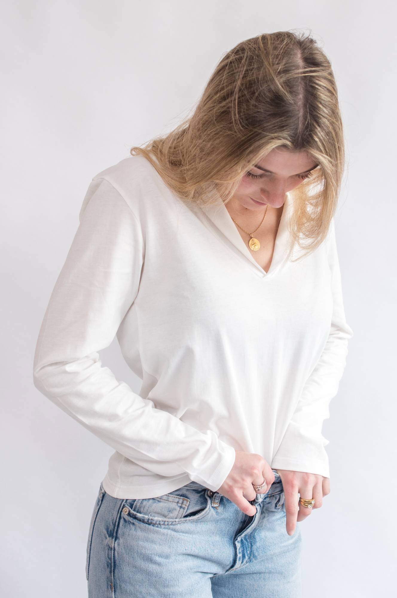 Polera Shawl neck Pìma