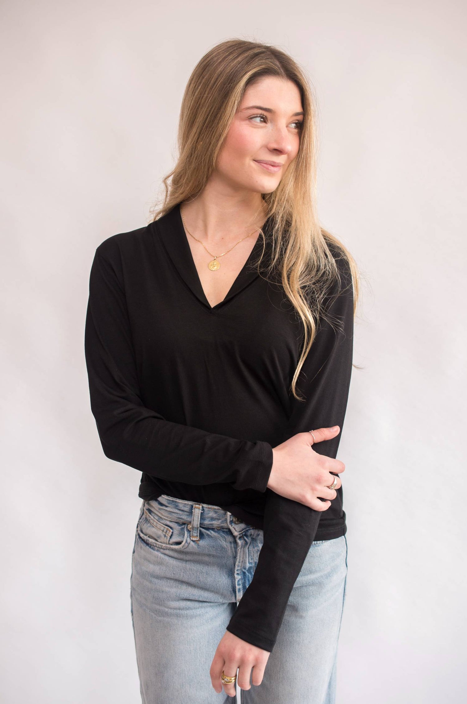 Polera Shawl neck Pìma