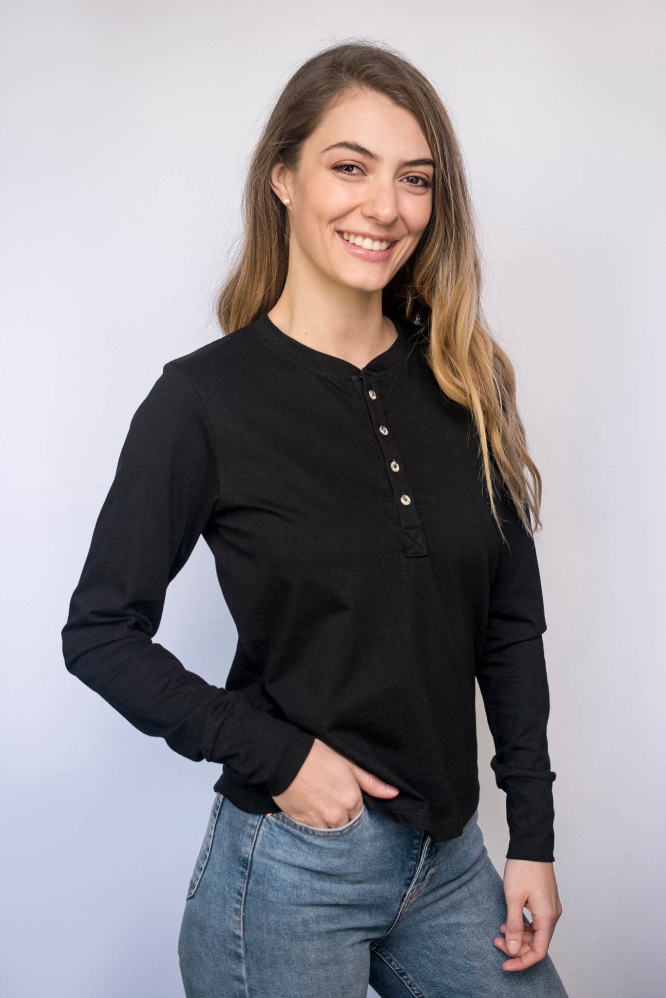 Polera Henley Pima - Blackmoby