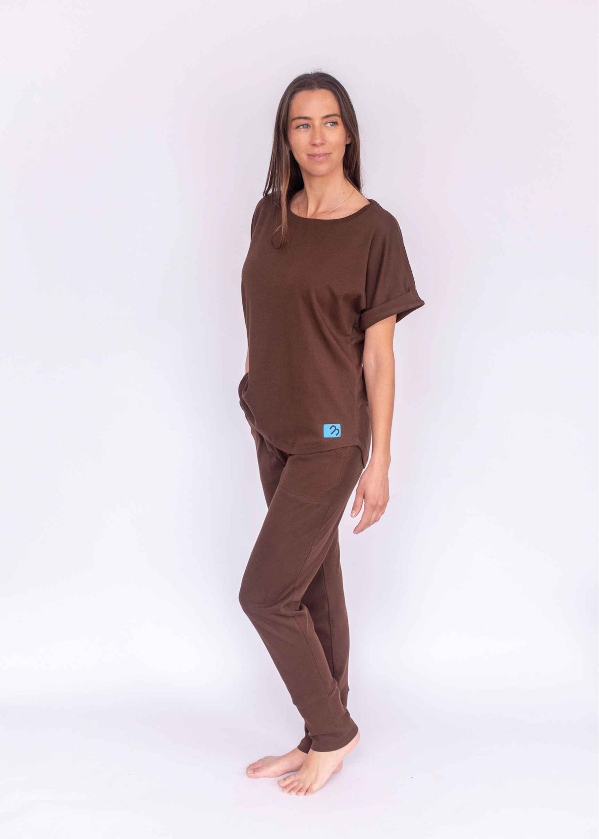 Nyde Manga Corta - Polera y Pantalón Pima