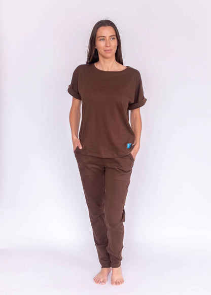 Nyde Manga Corta - Polera y Pantalón Pima