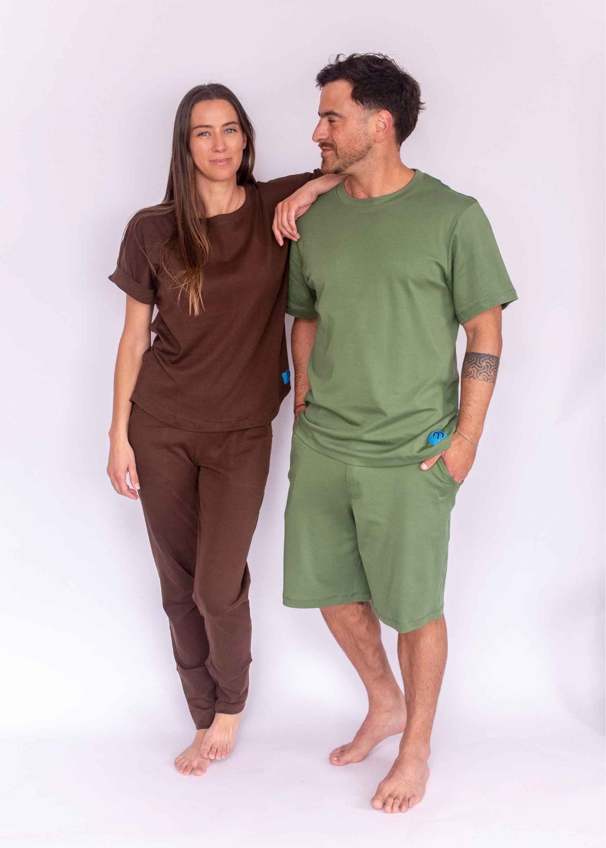 Nyde Manga Corta - Polera y Pantalón Pima