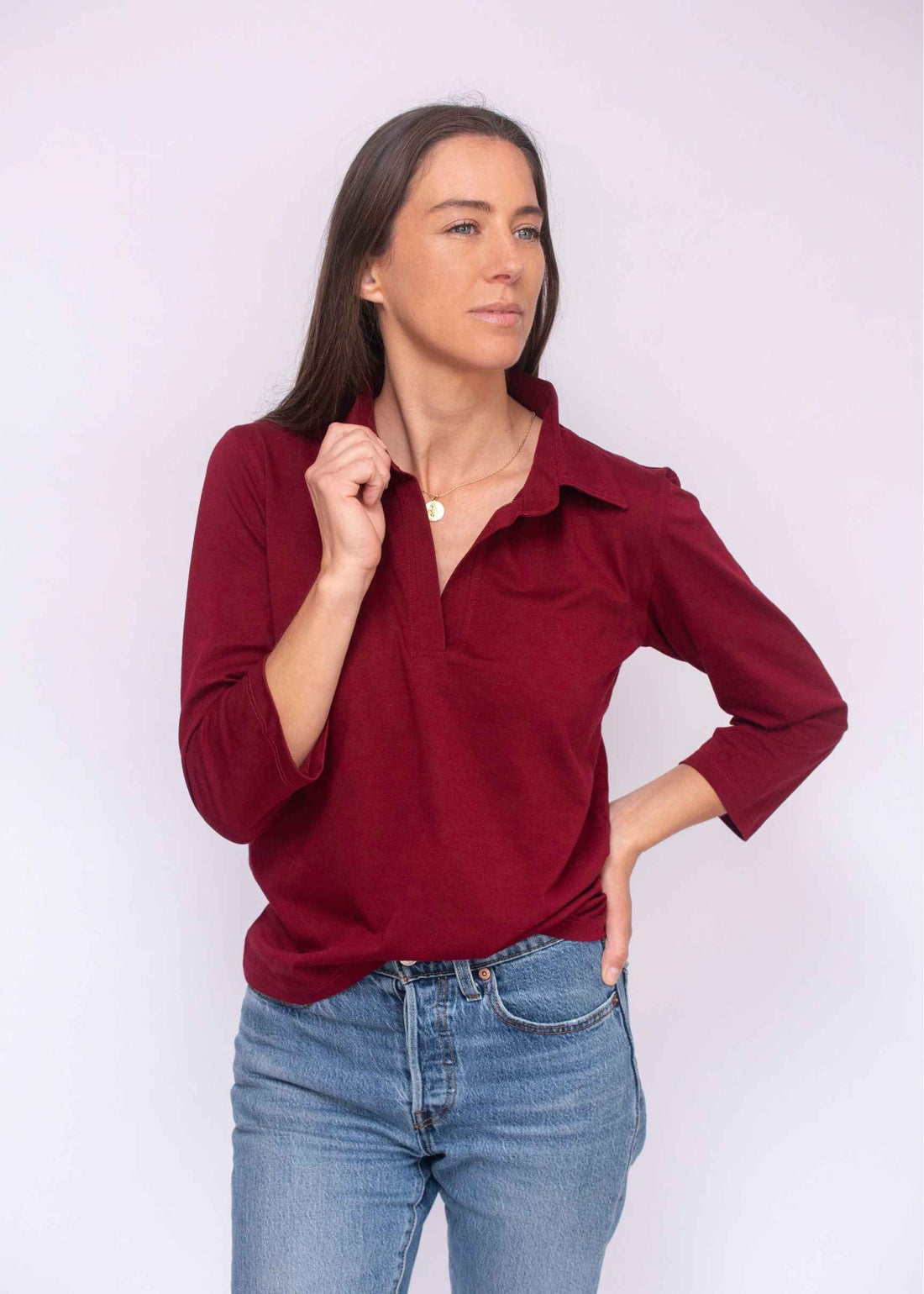 Polera Shirt Neck Pima