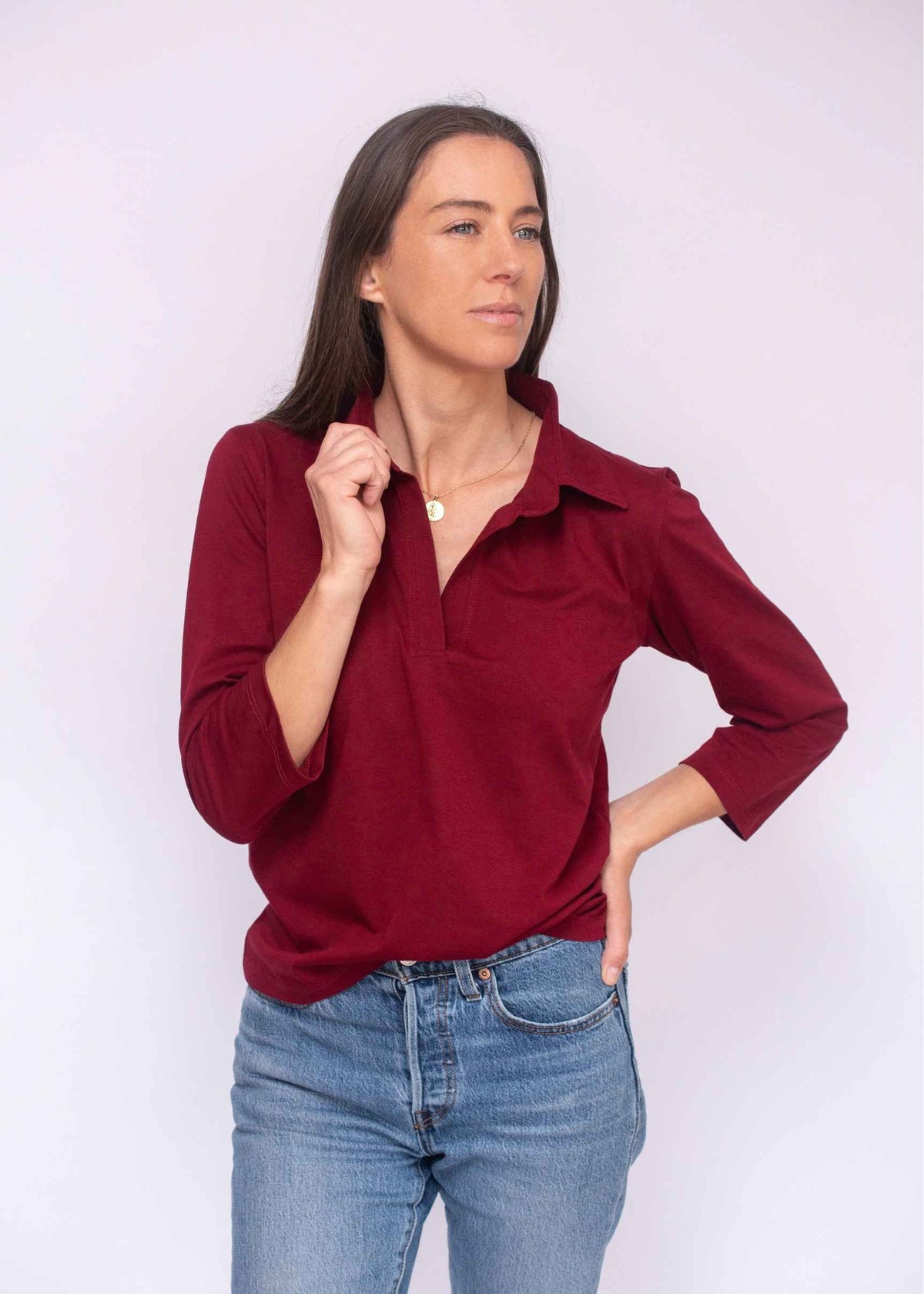 Polera Shirt Neck Pima