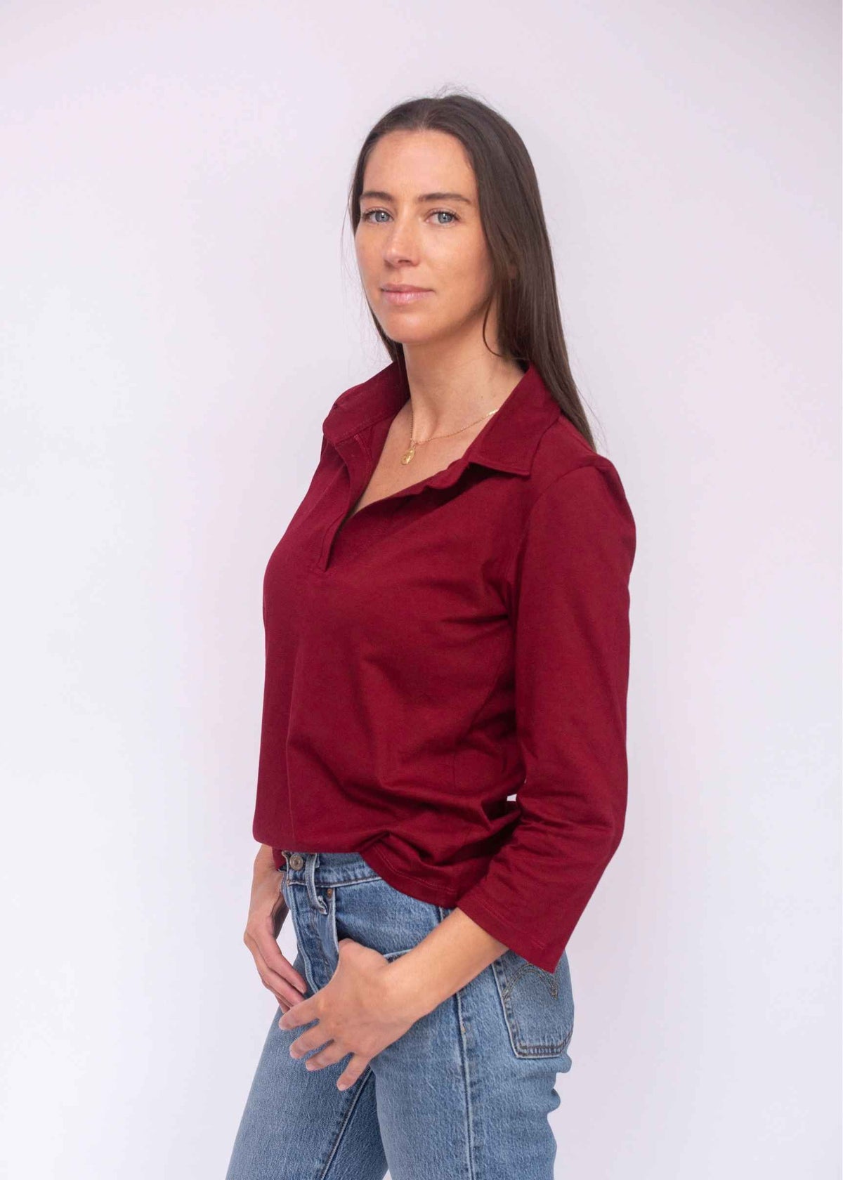 Polera Shirt Neck Pima