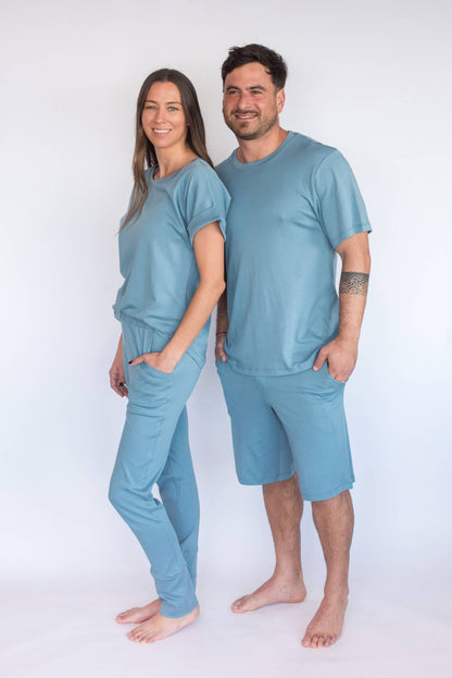 Nyde Manga Corta - Polera y Pantalón Pima