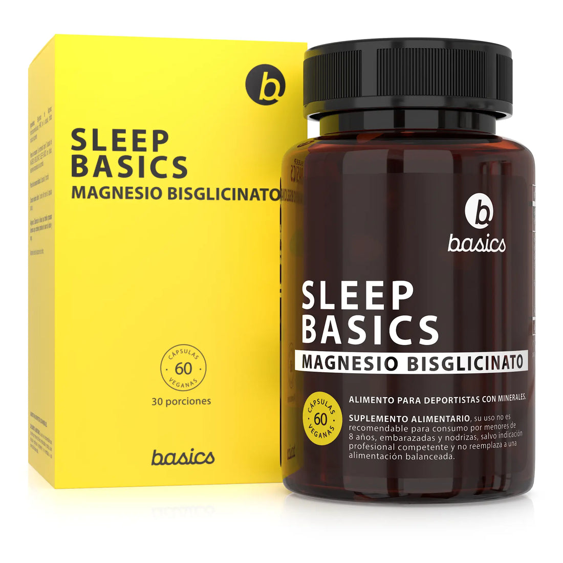 Sleep Basics: Suplemento de Magnesio Bisglicinato